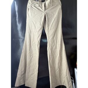 The Limited Drew Fit Flare Leg Dress Pants Tan Khaki Size 2 Business Casual